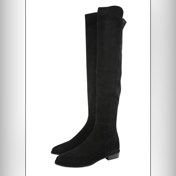 Stuart Weitzman 5050 Suede Over the Knee Boots - Picture 2 of 4